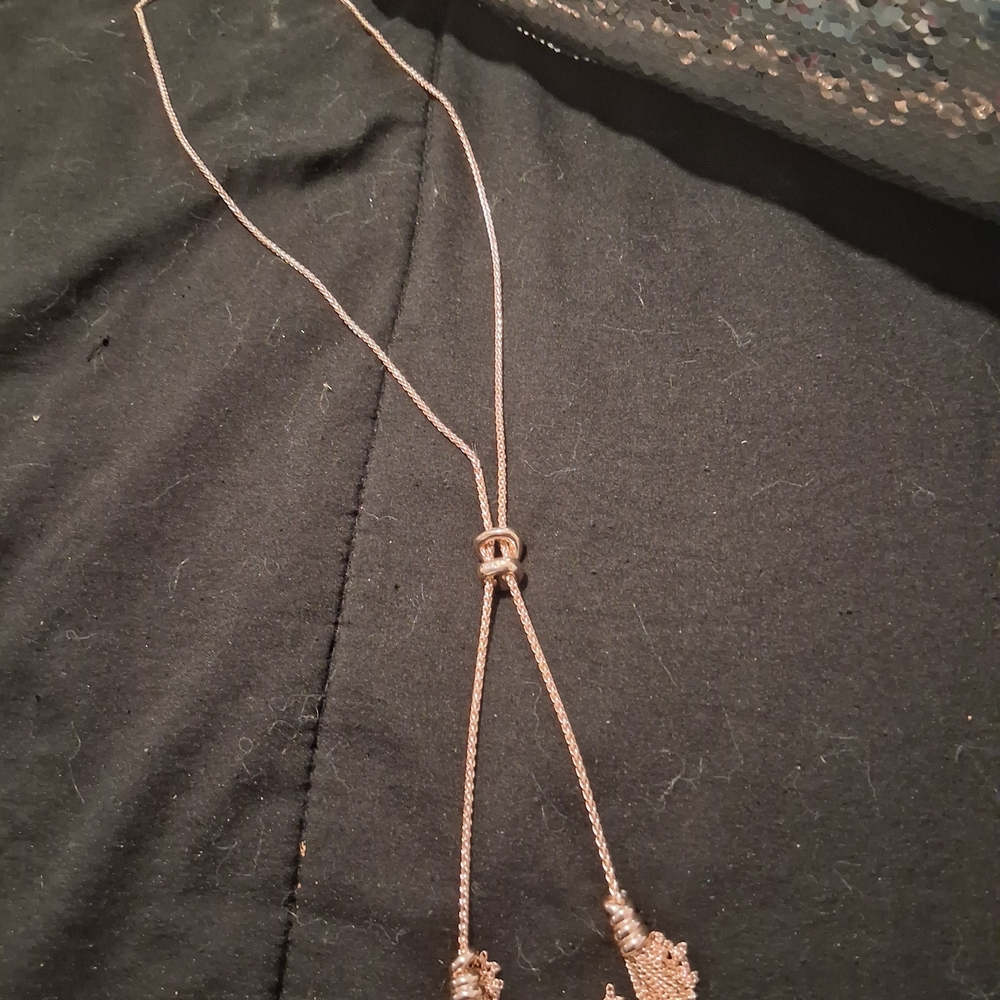Kate Spade Rose Gold Lariat Necklace